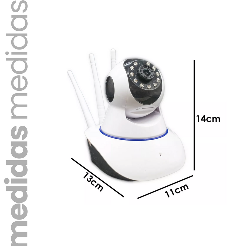 Câmera IP Wi-Fi 3 Antenas [Visão Noturna]